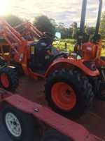 The new tractor arrives ready for a hard life on the land.